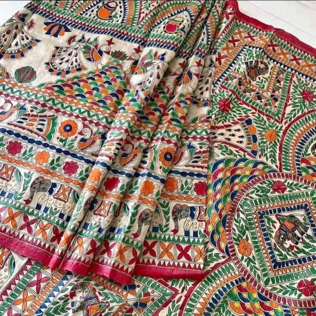 Madhubani Harmony Silk Saree