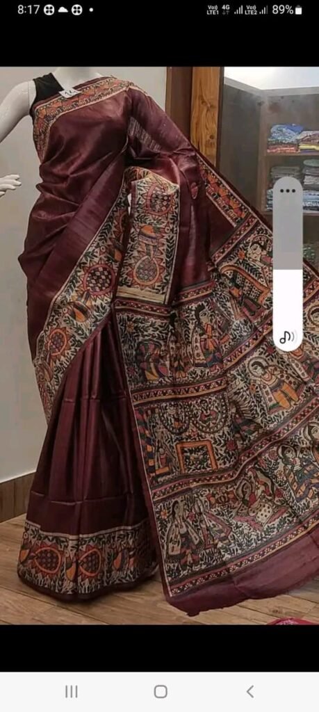 Elegance Weaver Madhubani Saree